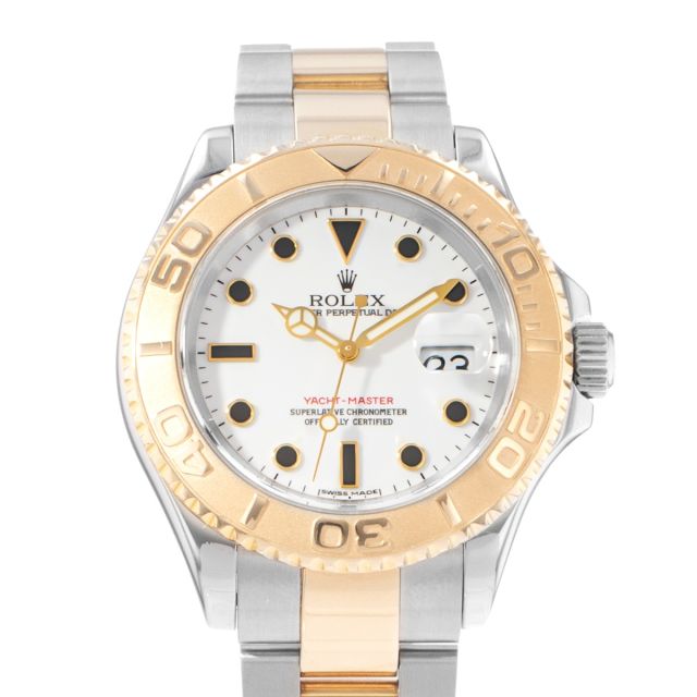 Rolex Yacht-Master 40, 16623, Steel & Gold, White Dial, Oyster Bracelet, Watch Only (Renewed)