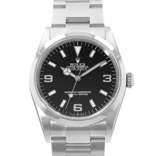 2004 Rolex Explorer 114270, 36mm, Steel, Black Dial, Oyster Bracelet, Papers Only (Renewed)