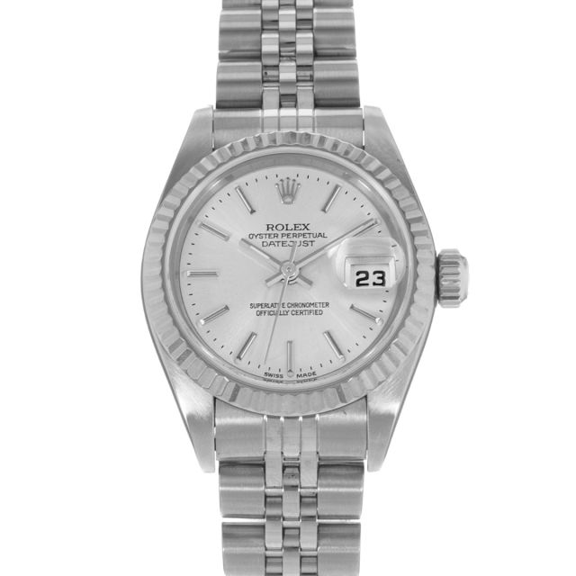Rolex Lady-Datejust 26, 79174, Steel & Gold, Silver Dial, Jubilee Bracelet, Papers Only (Renewed)