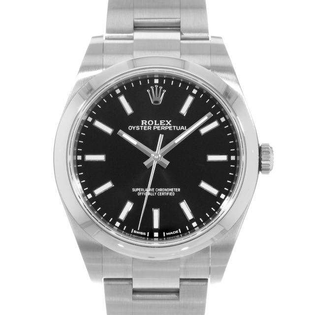 2018 Rolex Oyster Perpetual 39, 114300, Steel, Black Dial, Oyster Bracelet, Box & Papers