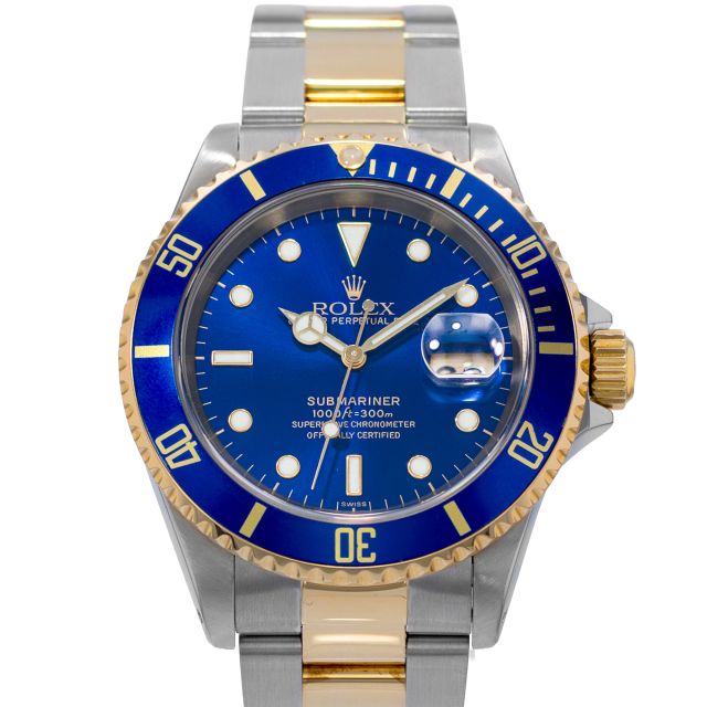 Rolex Submariner Date, 16613, 40mm, Steel & Gold, Blue Dial, Blue Bezel, Oyster Bracelet, Box Only