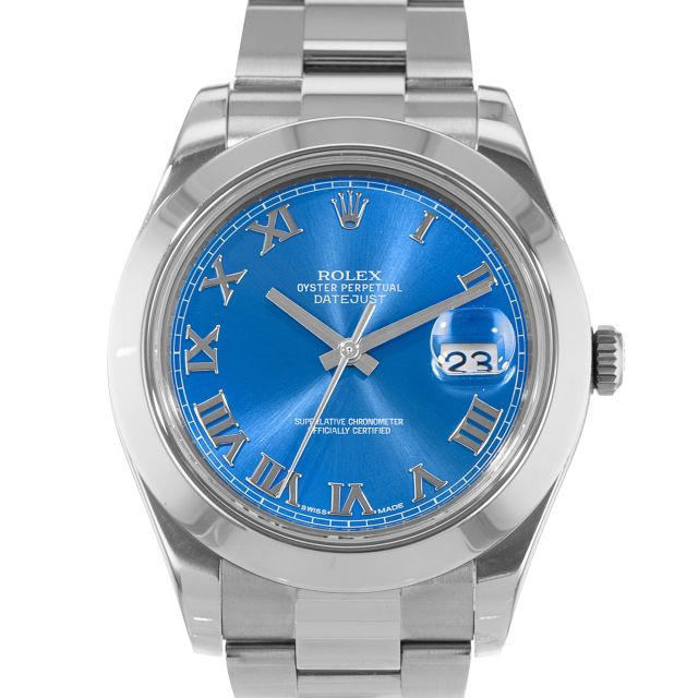 Rolex Datejust II, 116300, Steel, Blue Index Dial, Oyster Bracelet, Watch Only