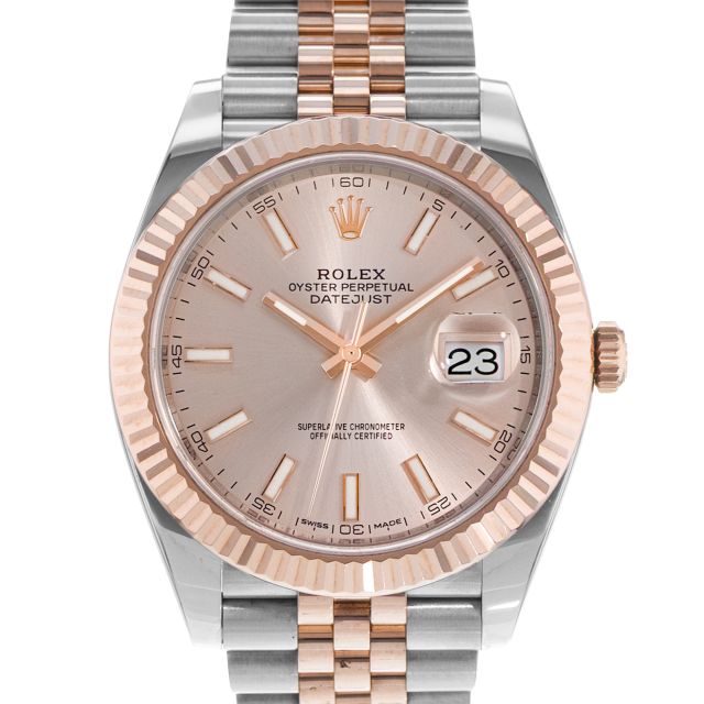 2018 Rolex Datejust 41, 126331, Steel & Gold, Sundust Dial, Jubilee Bracelet, Box & Papers