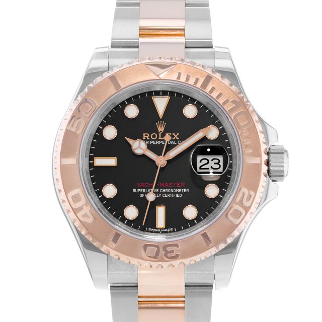 2022 Rolex Yacht-Master 40, Stainless Steel & Rose Gold, Intense Black Dial, 126621, Box & Papers