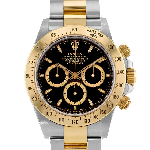 Buy Rolex Cosmograph Daytona Yellow Gold & Steel 16523 Wristwatch - Black Dial
