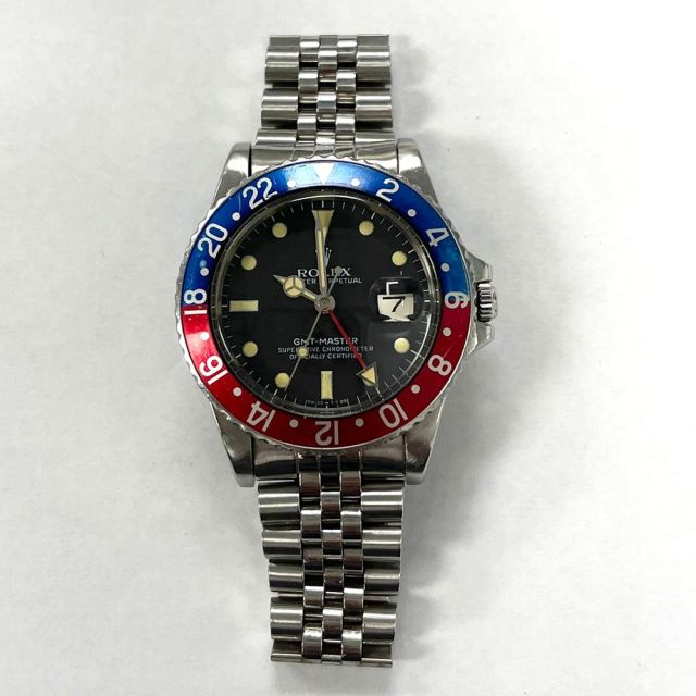 Buy Rolex GMT-Master, Black Dial, Blue & Red "Pepsi" Bezel, Steel, 16750