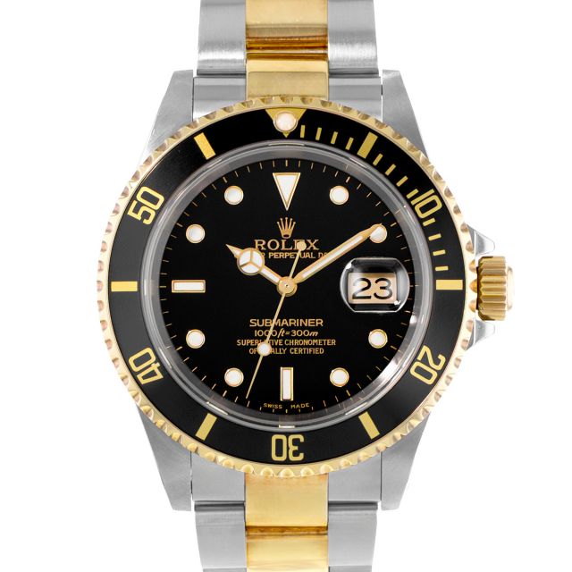 2002 Rolex Submariner Date, 16613, 40mm, Steel & Gold, Black Dial, Black Bezel, Oyster Bracelet, Papers Only