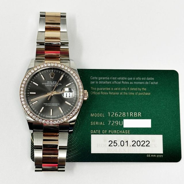 Buy Rolex Datejust 36, Slate Roman Dial, Steel & Rose Gold, 126231