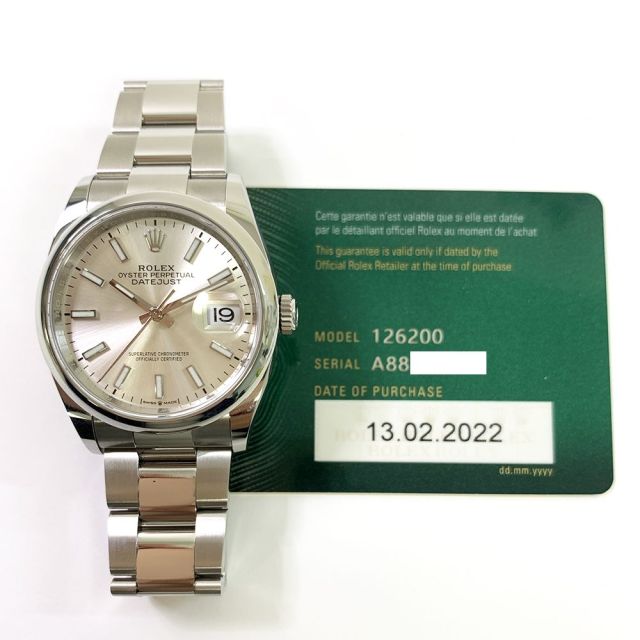 Gå vandreture Vi ses Afskedige Buy Rolex Datejust 36 126200 Silver, Oyster Bracelet