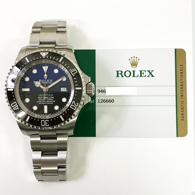 Buy Genuine Used Rolex Deepsea 126660 Watch D blue Dial SKU 9068