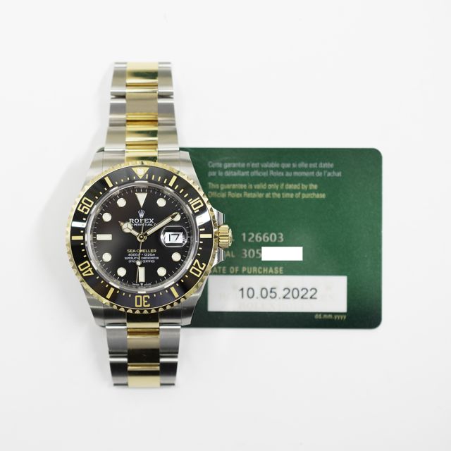 Buy Genuine Used Rolex Deepsea 126660 Watch - Black Dial