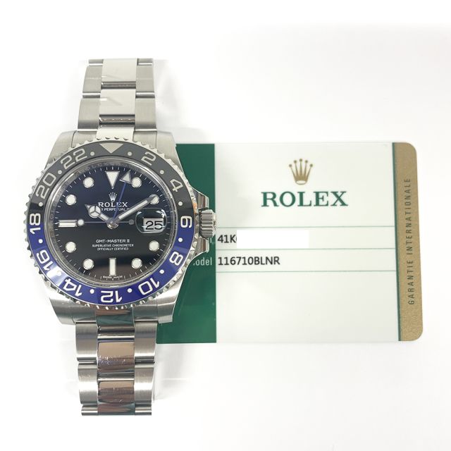 Buy Genuine Used Rolex GMT Master II 116710BLNR Watch Black Dial