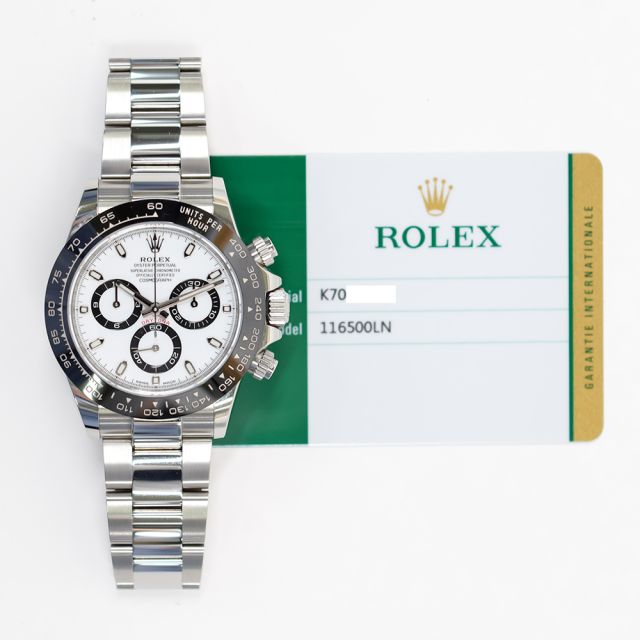 2018 Rolex Cosmograph Daytona 'Panda', 116500LN, 40mm, Steel, White Dial, Oyster Bracelet, Box & Papers