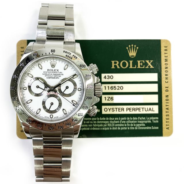 2013 Rolex Cosmograph Daytona 116520, 40mm, Steel, White Dial, Oyster Bracelet, Box & Papers