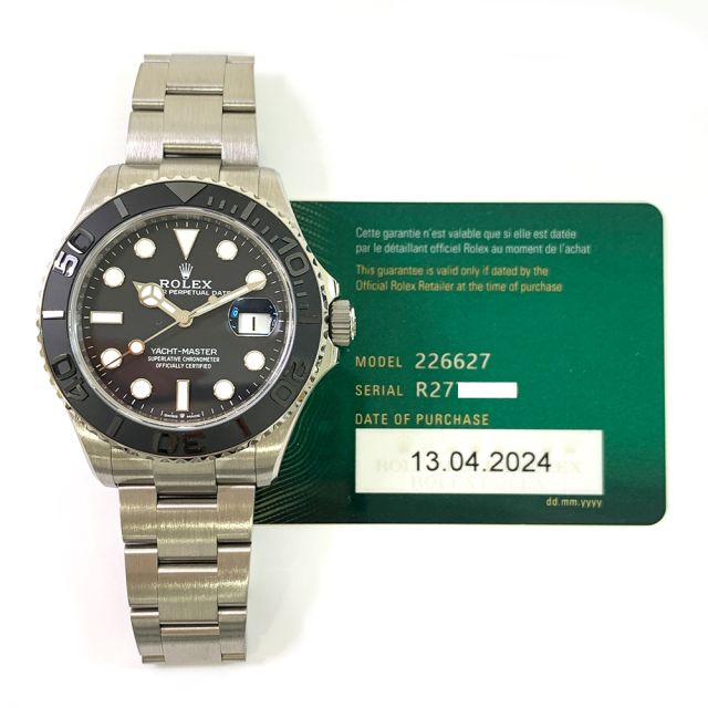 Rolex Yacht-Master 42, Black Dial, Titanium, 226627