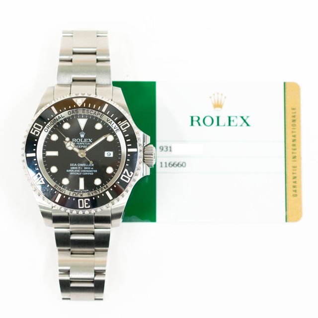 2017 Rolex Sea-Dweller, 116600, 40mm, Steel, Black Dial, Oyster Bracelet, Box & Papers