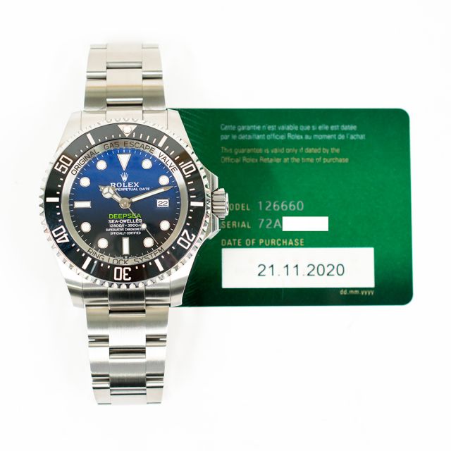2020 Rolex Deepsea, 126660, 'James Cameron', 44mm, Steel, D-Blue Dial, Oyster Bracelet, Box & Papers