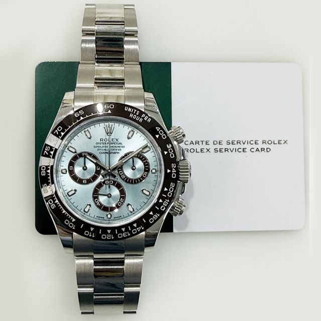 Rolex Cosmograph Daytona, 116506, 40mm, Platinum, Ice Blue Dial, Oyster Bracelet, Box Only