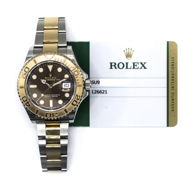 2020 Rolex Yacht-Master 40, 126621, Steel & Gold, Chocolate Dial, Oyster Bracelet, Box & Papers