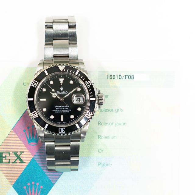 2004 Rolex Submariner Date, 16610, 40mm, Steel, Black Dial, Oyster Bracelet, Box & Papers