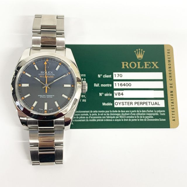 ず 38988: Rolex Milgauss, Ref. 116400GV, Z-Blue Dial, 2022 Full