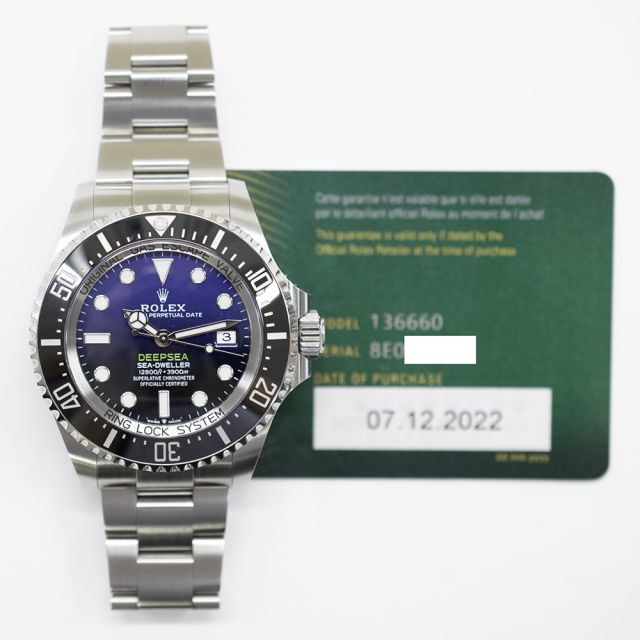 2022 Rolex Deepsea, 136660, 'James Cameron', 44mm, Steel, D-Blue Dial, Oyster Bracelet, Box & Papers