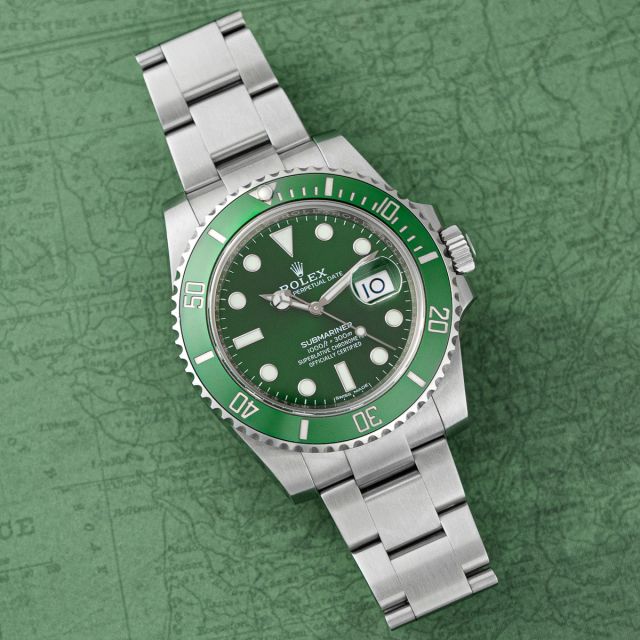 Rolex Submariner Date "Hulk" 116610LV, Stainless Steel, Mark III Green Dial, Oyster Bracelet, Box & Papers