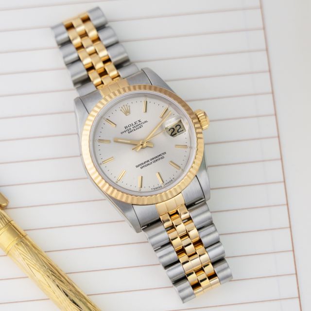 Rolex Datejust 31, 68273, Steel & Gold, Silver Dial, Jubilee Bracelet, Renewed