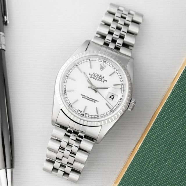 Rolex Datejust 36, 16220, Steel, White Dial, Jubilee Bracelet, Box Only, Renewed