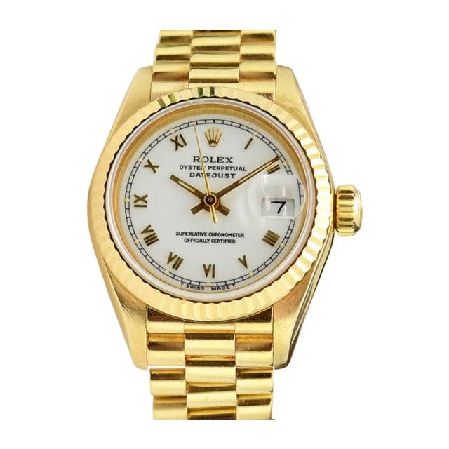 Rolex Lady President White Roman 69178 Watch Chest