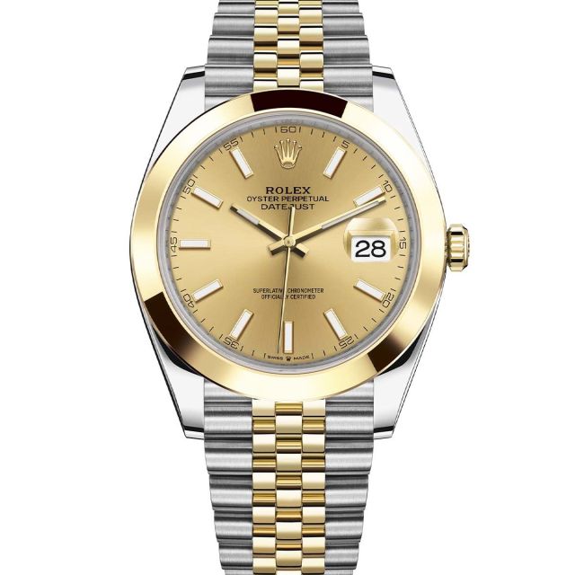 Rolex Datejust 41 126303 Wristwatch Jubilee Bracelet Champagne Dial Domed Bezel