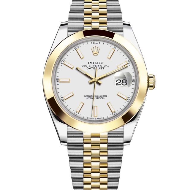 Rolex Datejust 41 126303 Wristwatch Jubilee Bracelet White Dial Domed Bezel