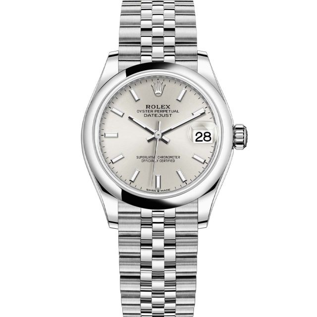 Rolex Datejust 31 278240 Wristwatch, Jubilee Bracelet, Silver Dial, Domed Bezel