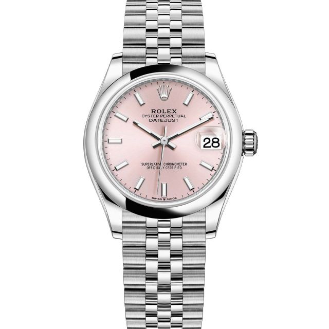 Rolex Datejust 31 278240 Wristwatch, Jubilee Bracelet, Pink Dial, Domed Bezel