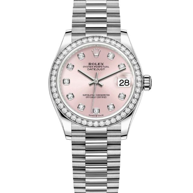 Buy Rolex Women's Datejust 31 278274 Wristwatch - Pink Roman VI Diamond ...