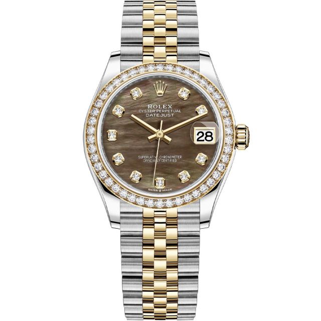 Buy Genuine Used Rolex Datejust 31 278273 Watch Black Mother of