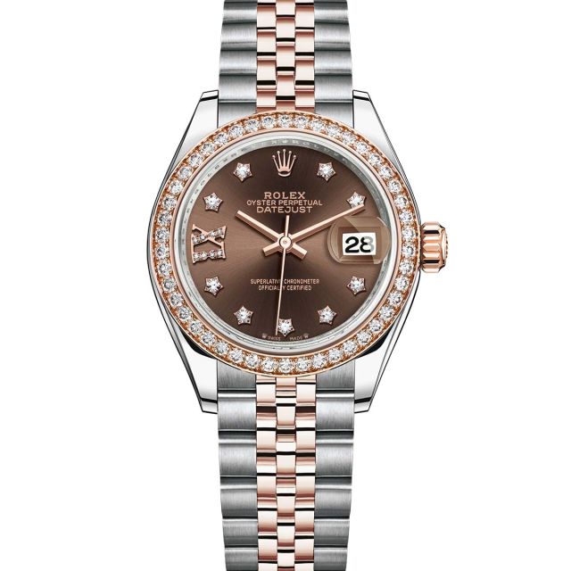 Lady datejust 2024 28 rose gold