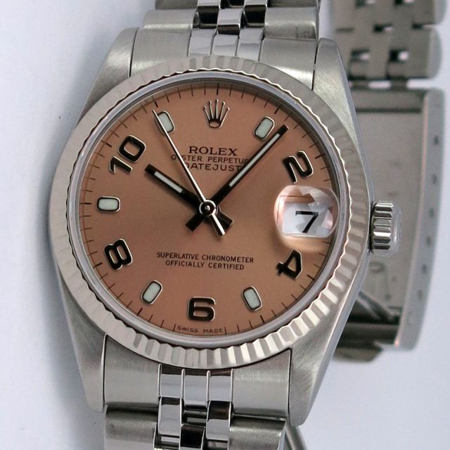 Rolex Midsize Datejust | Rose Arabic Dial 78274 | Watch Chest