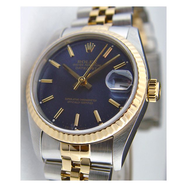 Rolex Datejust Lady 31mm Yellow Gold Blue Index 78273