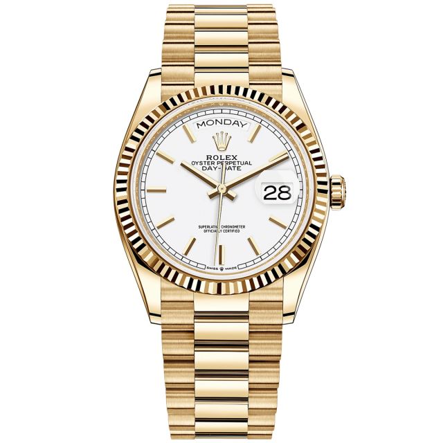 Buy Genuine Used Rolex Day-Date 36 18248 Watch - Ivory