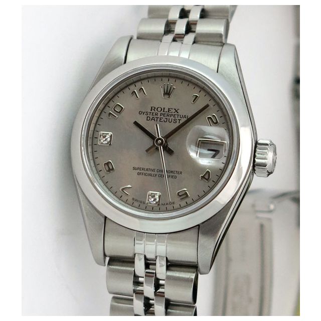 Rolex Lady Datejust Steel Goldust Mother of Pearl Diamond Dial 79160 Jubilee WATCH CHEST