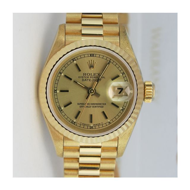 Buy Genuine Rolex Lady-Datejust President 69178 - Champagne Dial | SKU 14