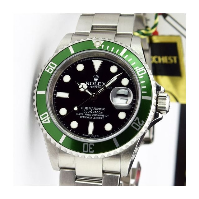 Buy Genuine Used Rolex Submariner Date 16610LV Watch Black Dial