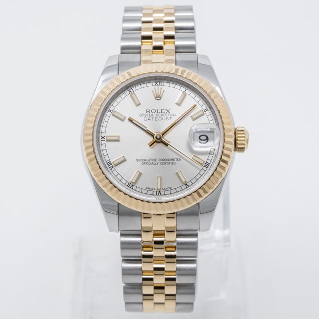 Rolex Datejust 31 178273 Wristwatch, Silver Dial, Jubilee Bracelet, Fluted Bezel