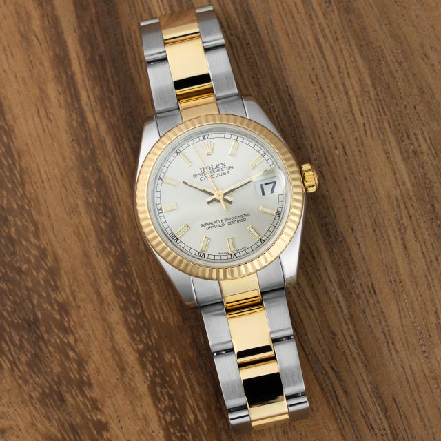 Rolex Datejust 31 178273, Steel & Gold, Silver Dial, Oyster Bracelet