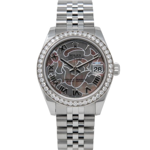 Rolex Lady-Datejust 79174 Wristwatch - Black Mother Pearl Arabic