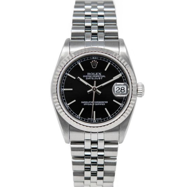  2024年おすすめのアイテム満載 Buy Genuine Used Rolex Datejust 31 68279 Watch - Black Dial パンツ