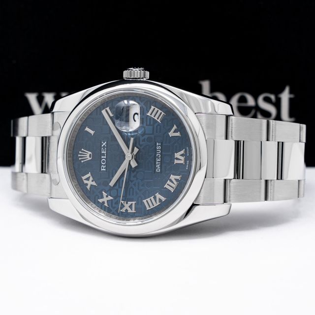 Buy Genuine Used Rolex Datejust 36 16234 Watch - Sodalite Dial | SKU 4483