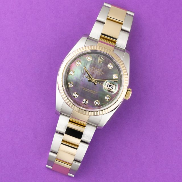 Buy Genuine Used Rolex Datejust 36 116238 Watch - Black