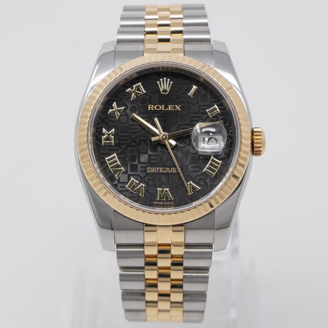 Buy Genuine Used Rolex Datejust 36 16233 Watch - Black Dial